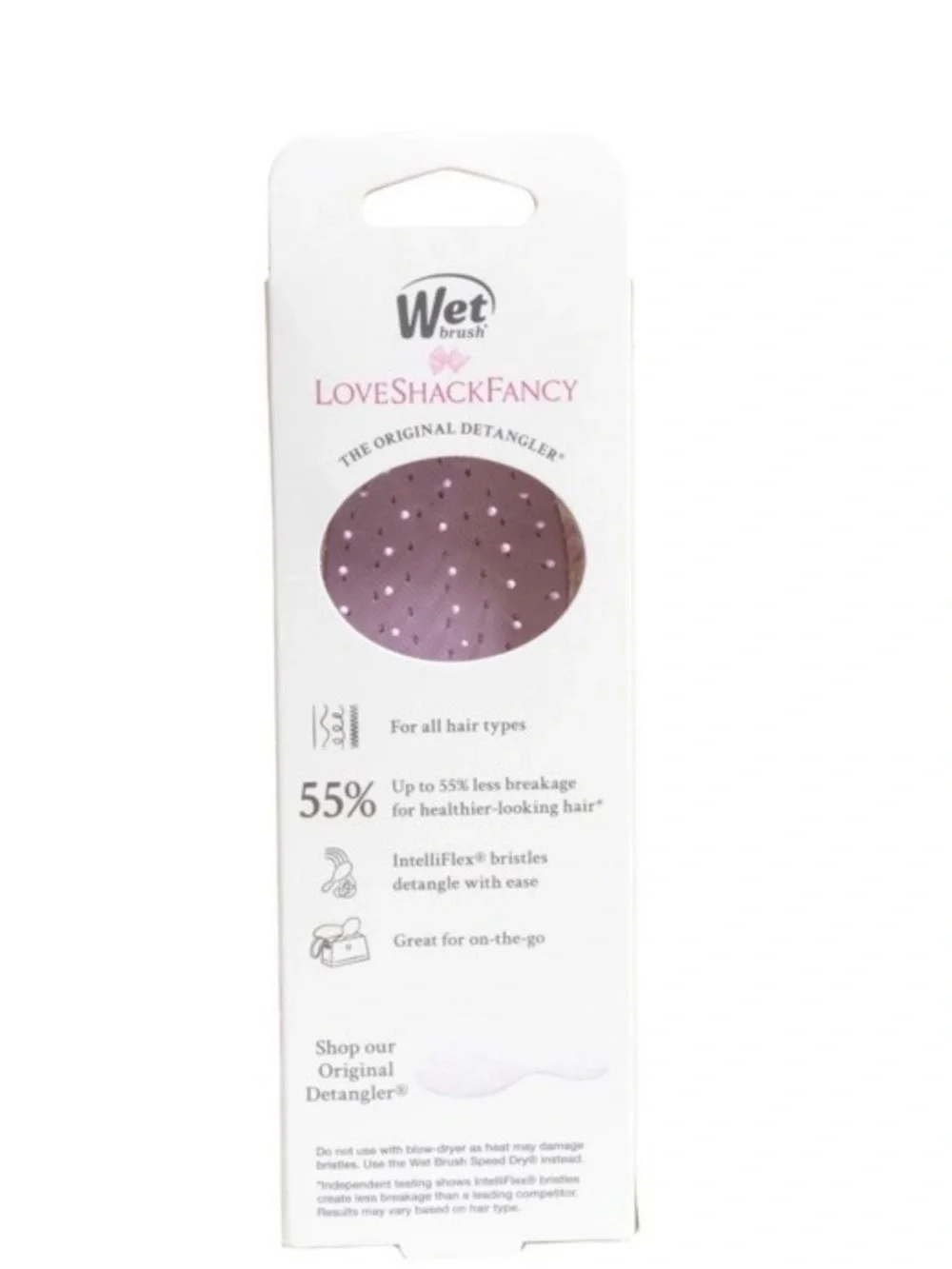 LoveShackFancy x Target- Wetbrush Ribbon Rosa mini OG detangler brush